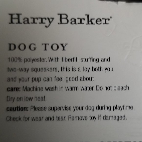 Harry Barker Large Bone with Squeaker Luxury Dog Toy - Picture 4 of 6